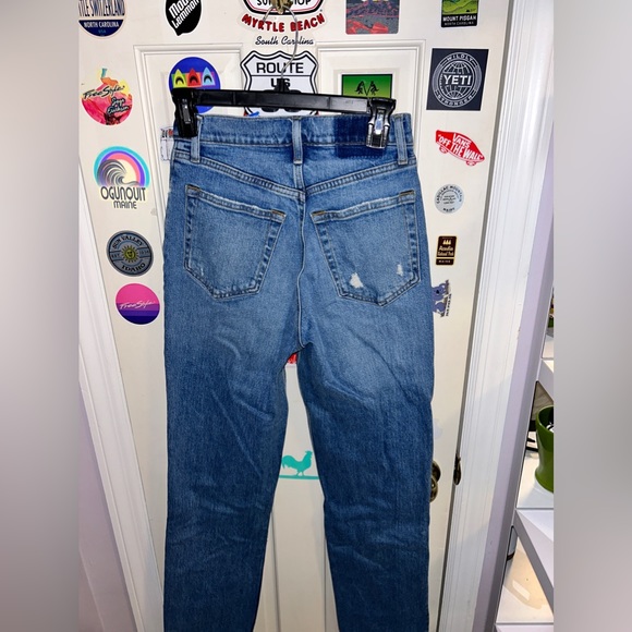 Asymmetrical Abercrombie jeans, size 4/27 - Picture 2 of 2